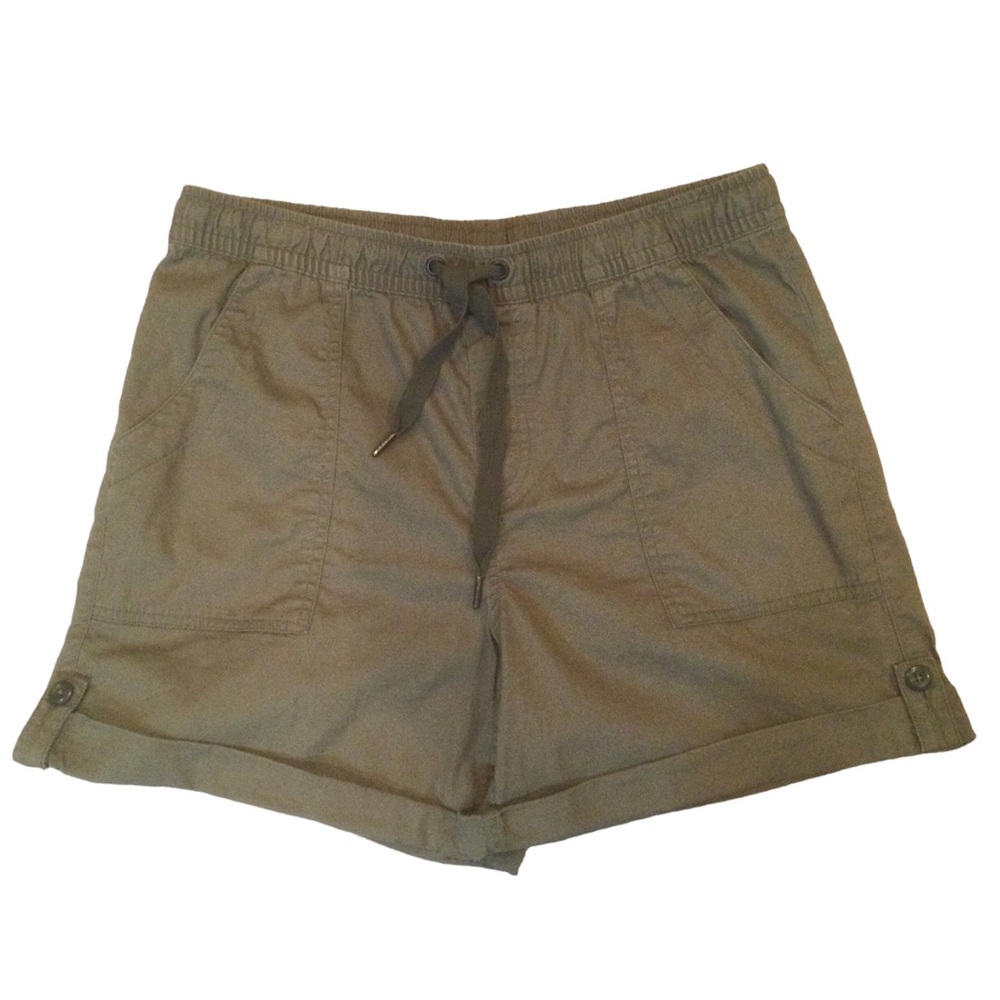 L.L. Bean Olive Green Drawstring Utility Shorts